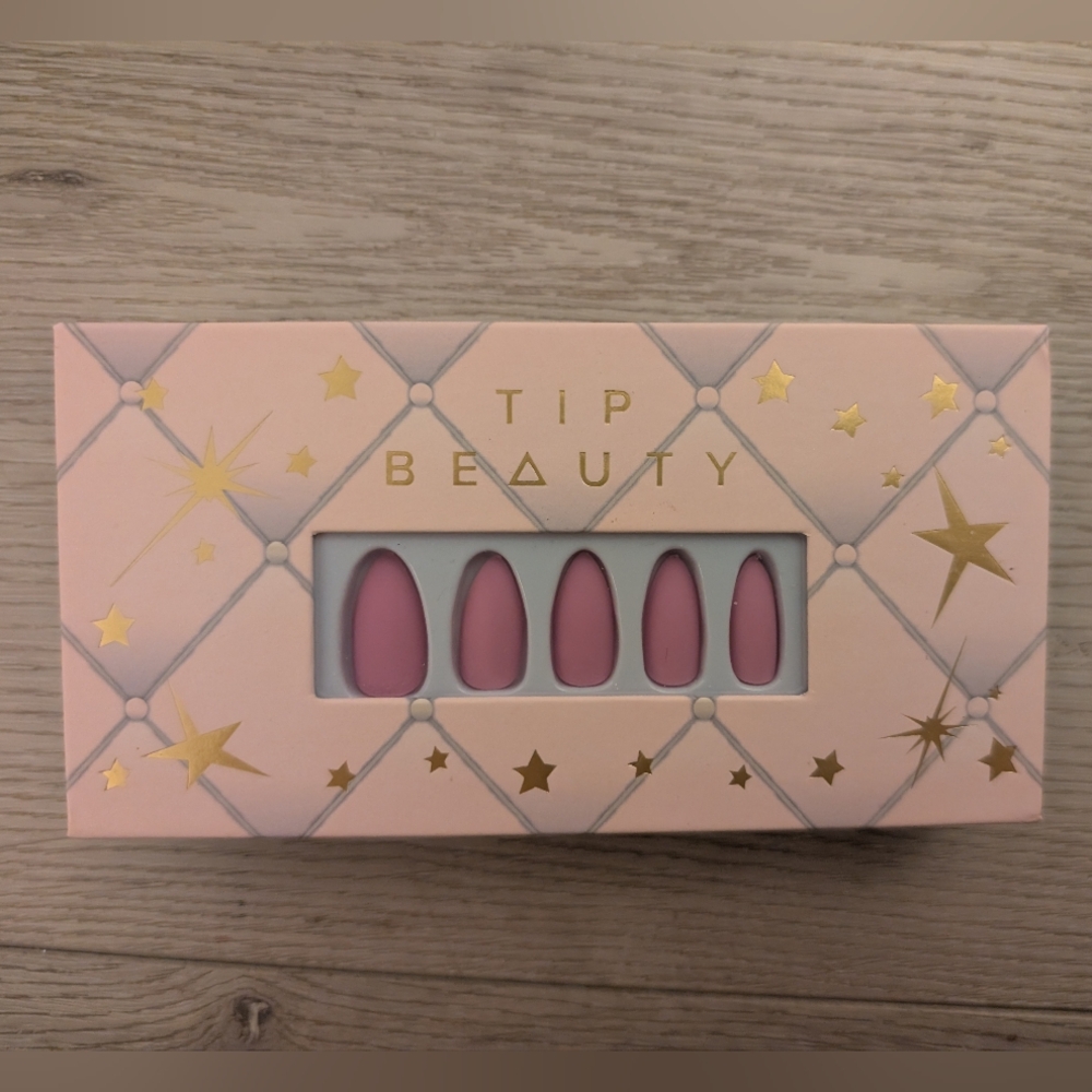 Tip Beauty Press On Nails (Matte Pink)